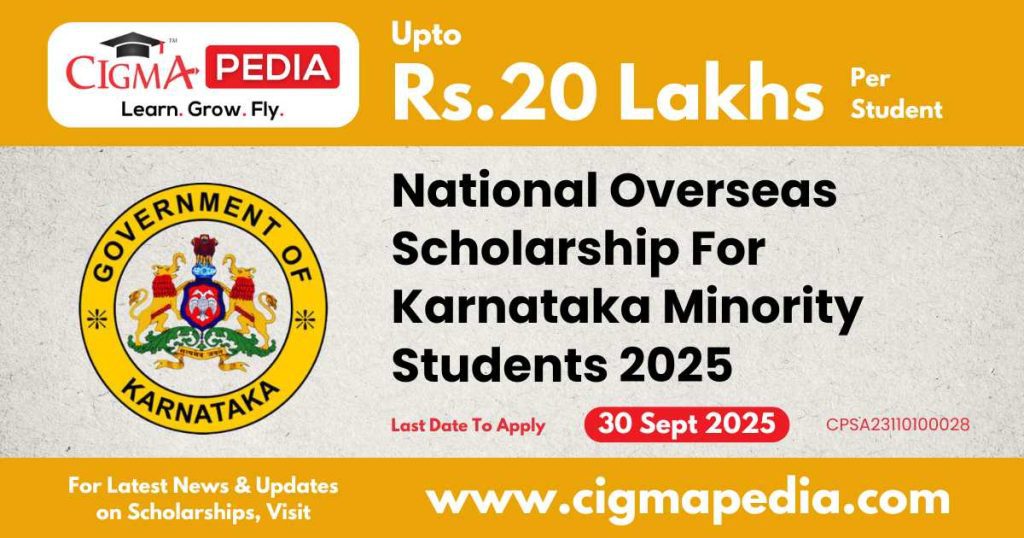 National Overseas Scholarship For Karnataka Minority Students