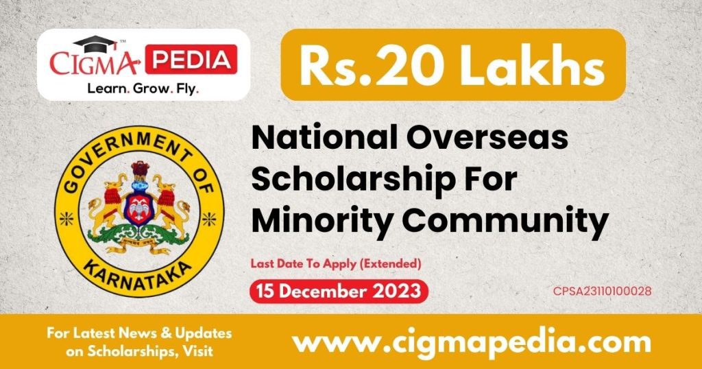 National Overseas Scholarship For Minority Community