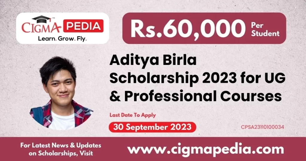 Aditya Birla Scholarship 2023 for UG & Professional Courses