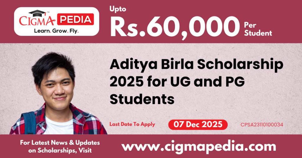 Aditya Birla Scholarship 2025 for UG and PG Students
