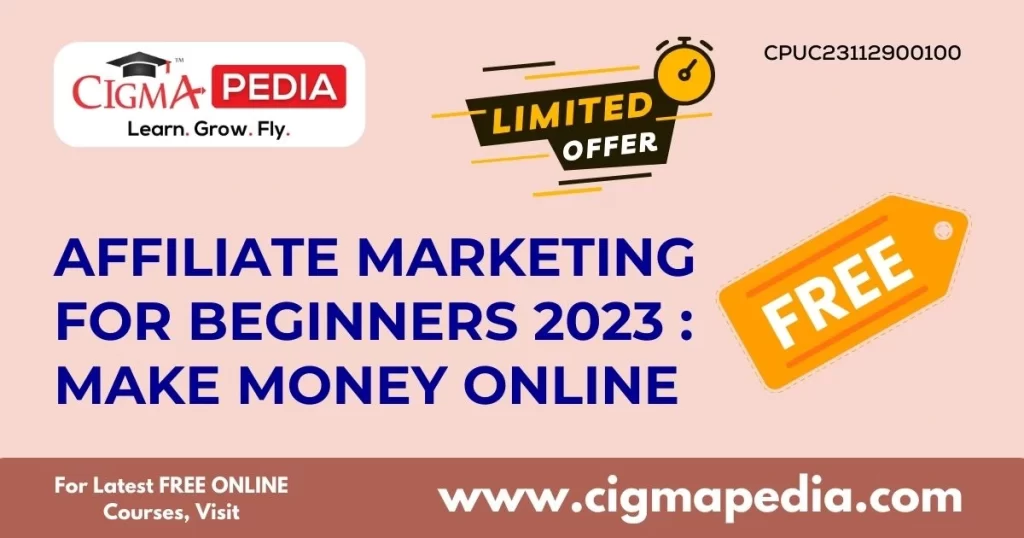 Affiliate Marketing for Beginners 2023 Make Money Online