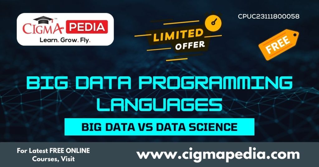 Big Data Programming Languages Big Data Vs Data Science