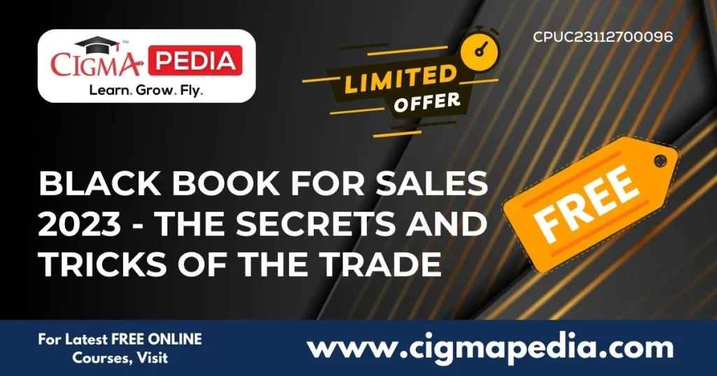 Black book for sales 2023 - the secrets and tricks of the trade