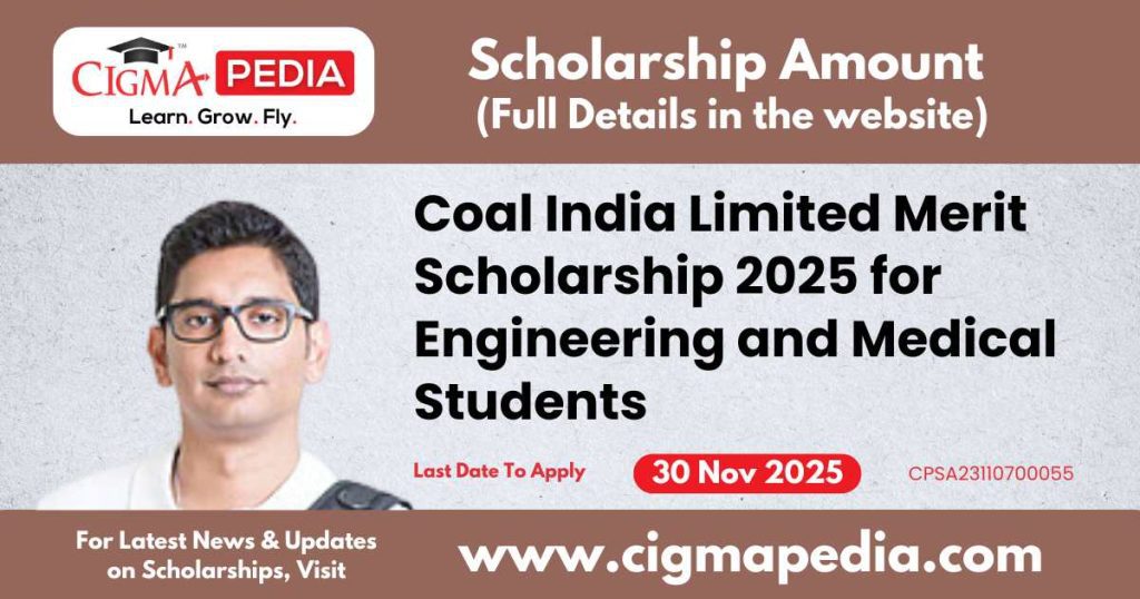 Coal India Limited Merit Scholarship