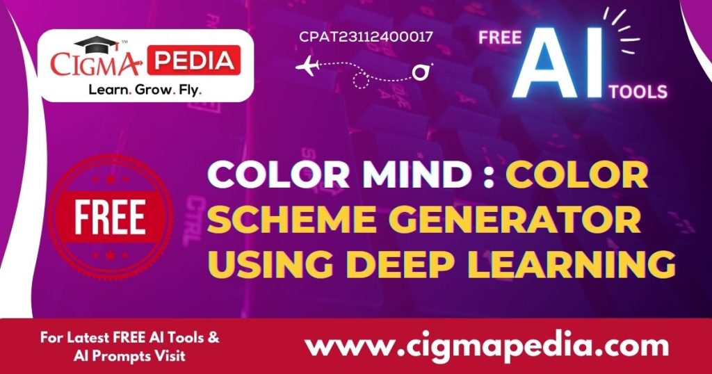 Color Mind Color Scheme Generator using Deep Learning