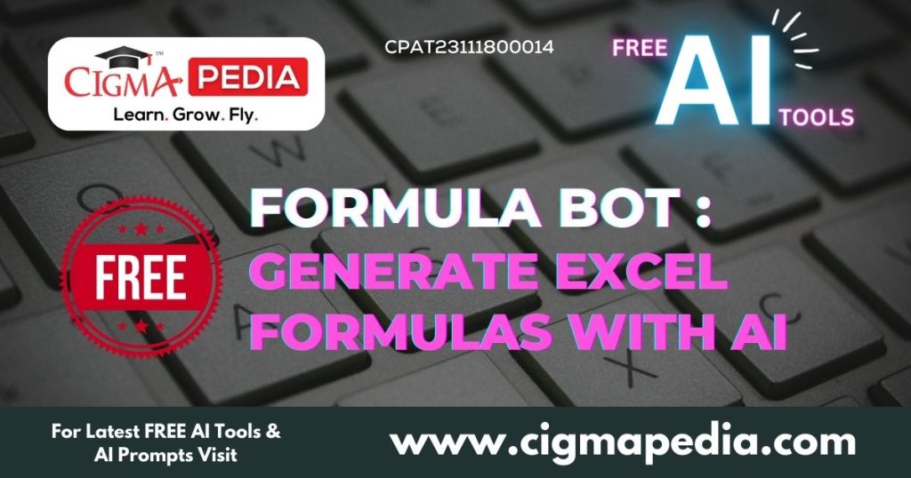 Formula Bot Generate excel Formulas with AI