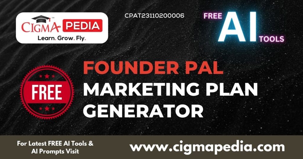 Founder PAl AI Marketing Plan Generator Features 2023