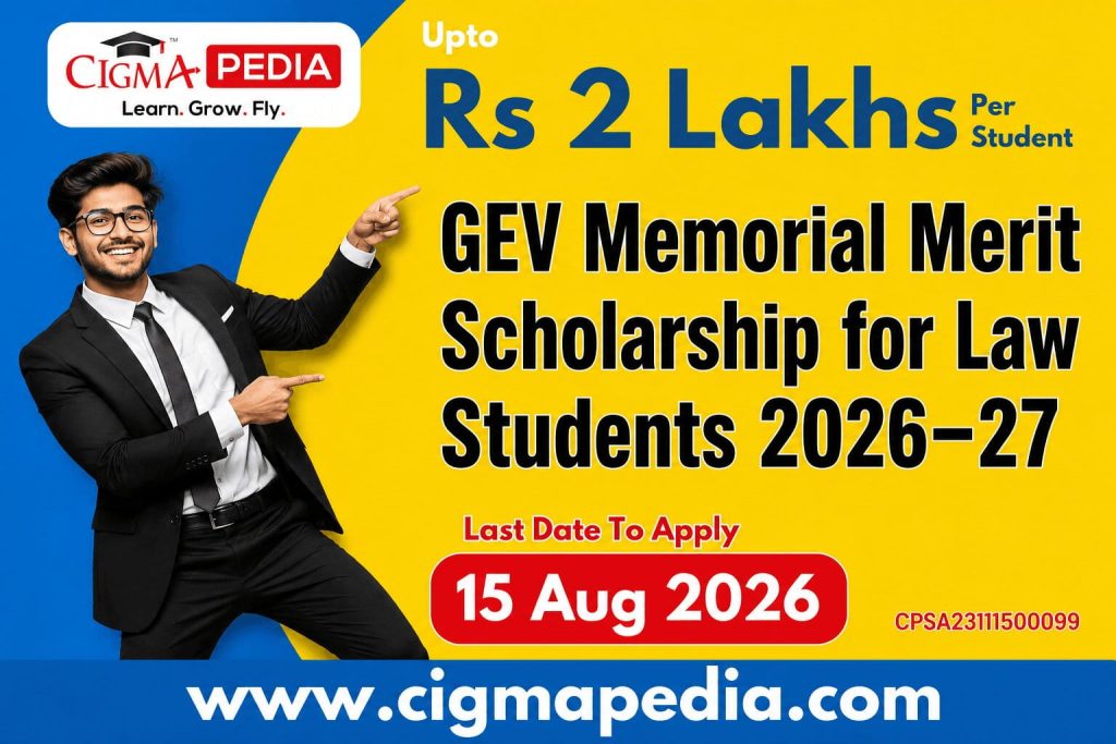 GEV Memorial Merit Scholarship