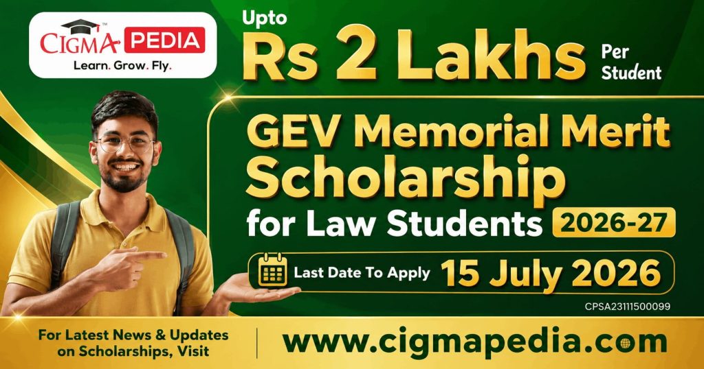GEV Memorial Merit Scholarship