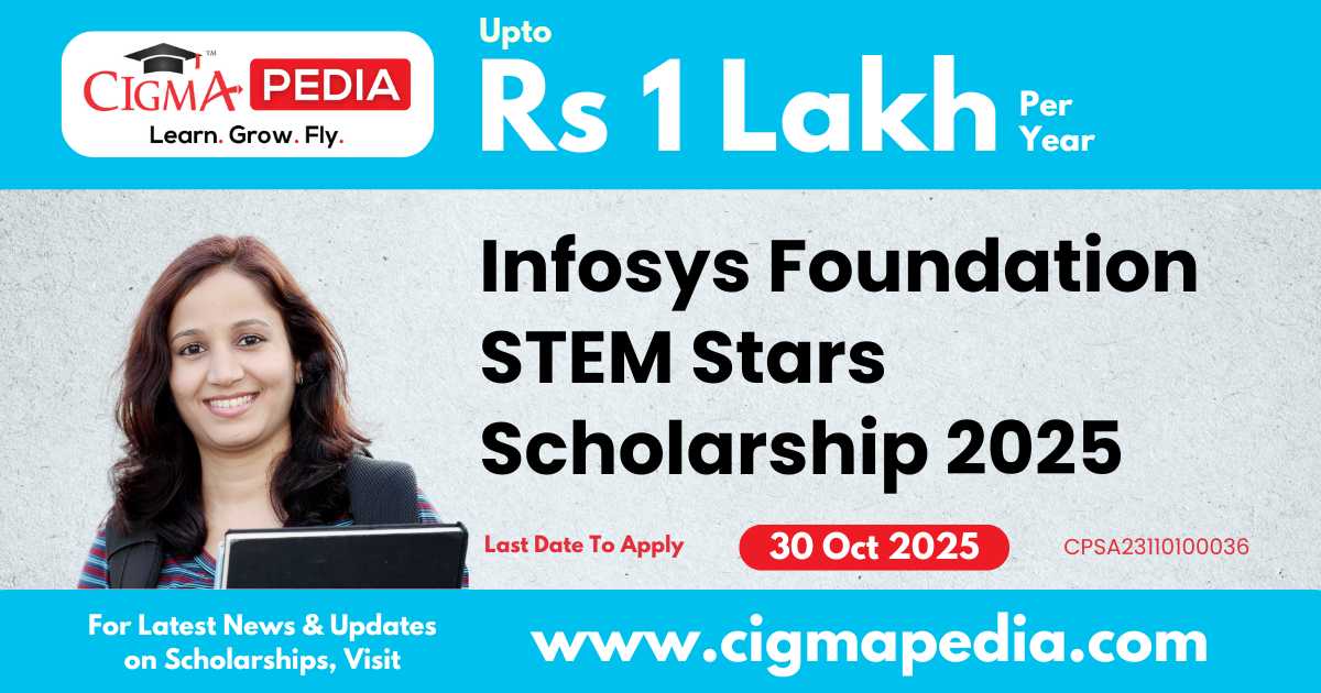 Infosys Foundation STEM Stars Scholarship 2025 for Girls Studying 1st ...