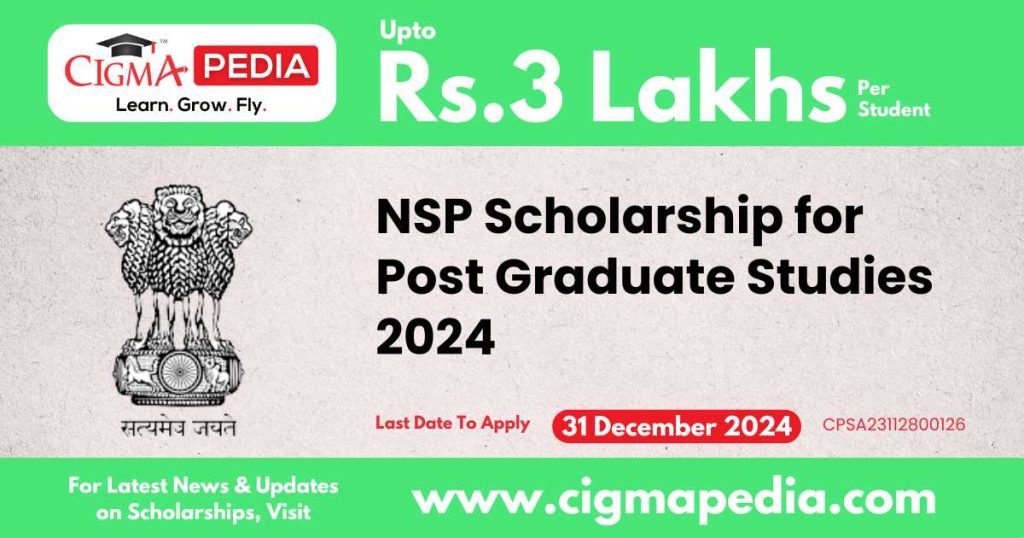 NSP Scholarship for PG Studies