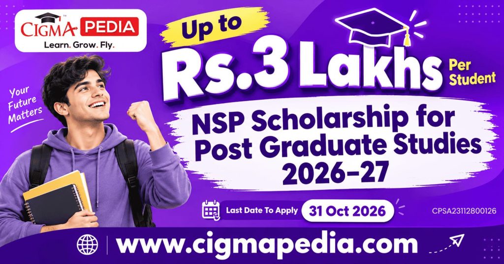 NSP Scholarship for Post Graduate Studies