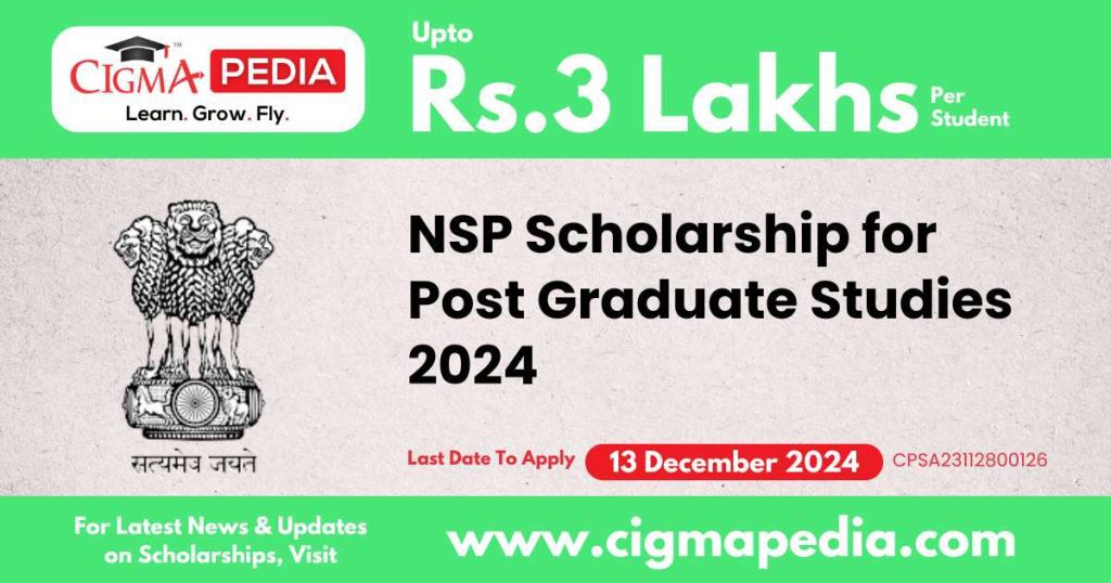 NSP Scholarship for Post Graduate Studies