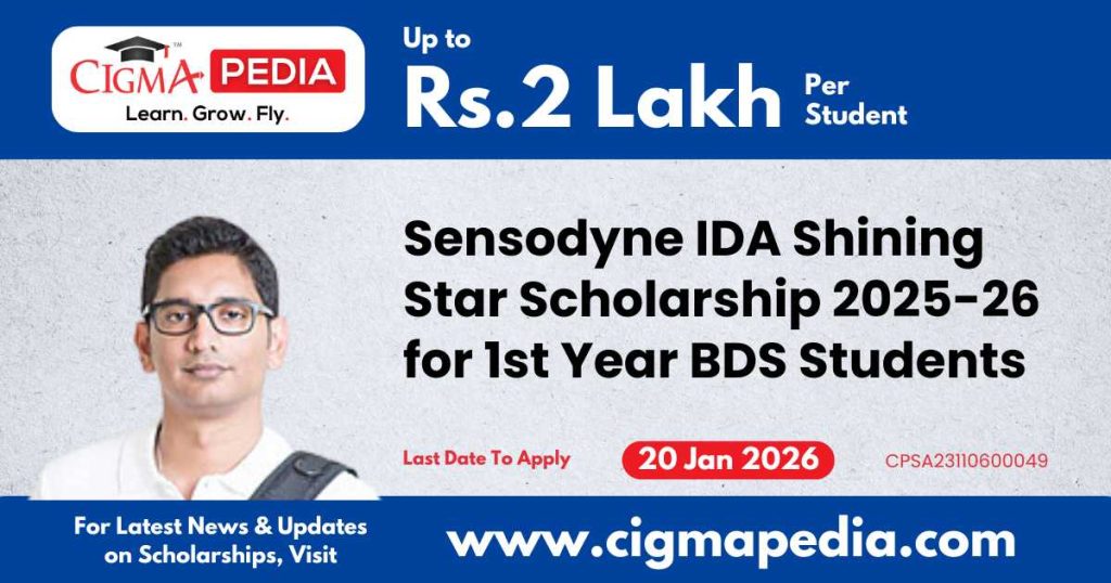 Sensodyne IDA Shining Star Scholarship