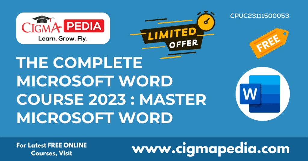 The Complete Microsoft Word Course 2023 Master Microsoft Word