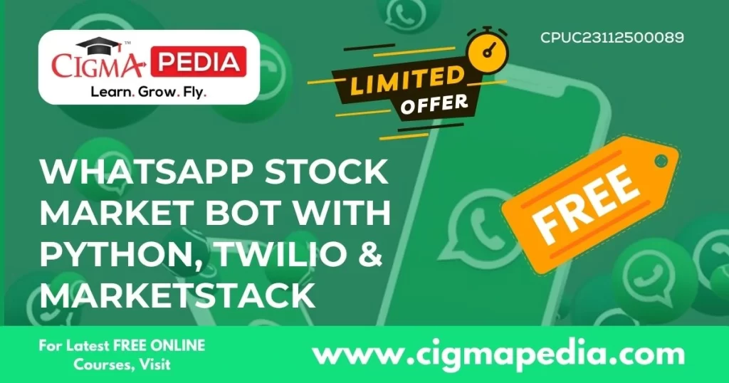 Whatsapp stock market bot with Python, Twilio & MarketStack