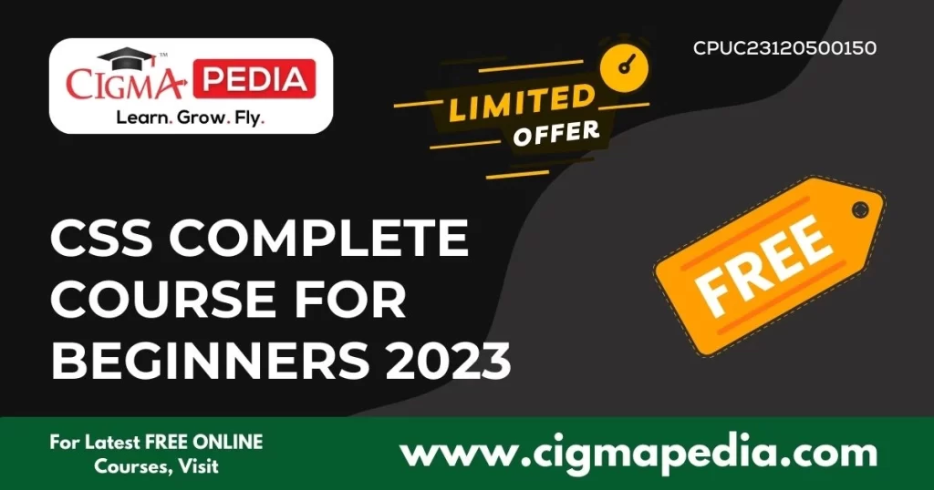 CSS Complete Course For Beginners 2023