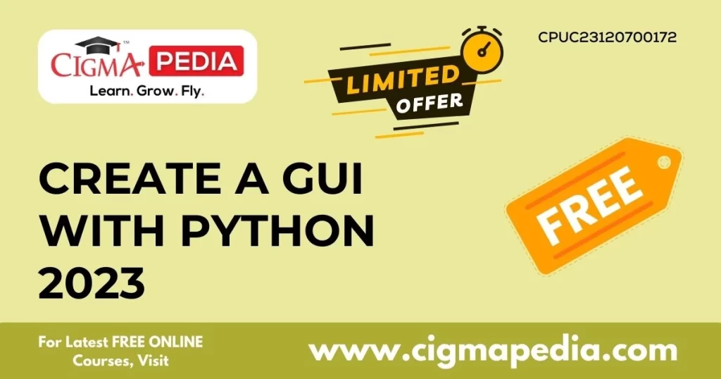 Create a GUI with Python 2023