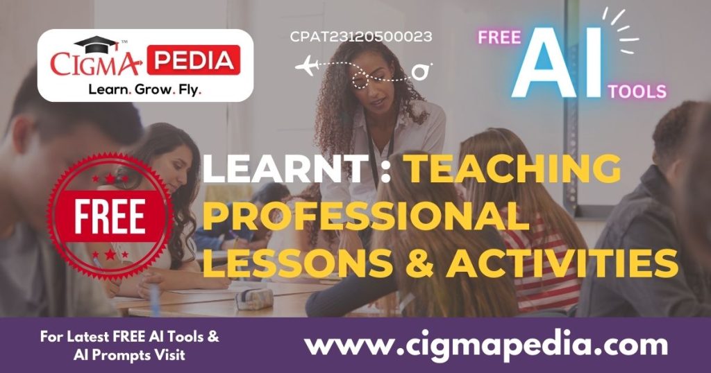 LEARNT For Teaching Professionals Lesson Plans & Group Activities