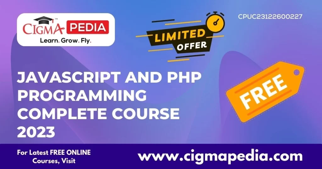 Learn JavaScript And PHP Programming Complete Course 2023