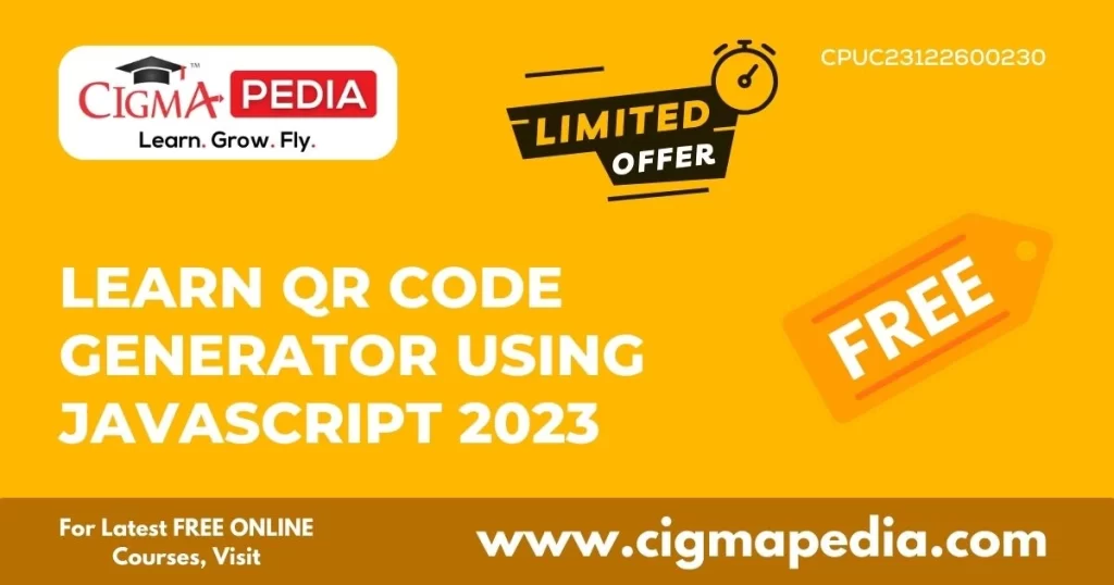 Learn QR Code Generator Using JavaScript 2023