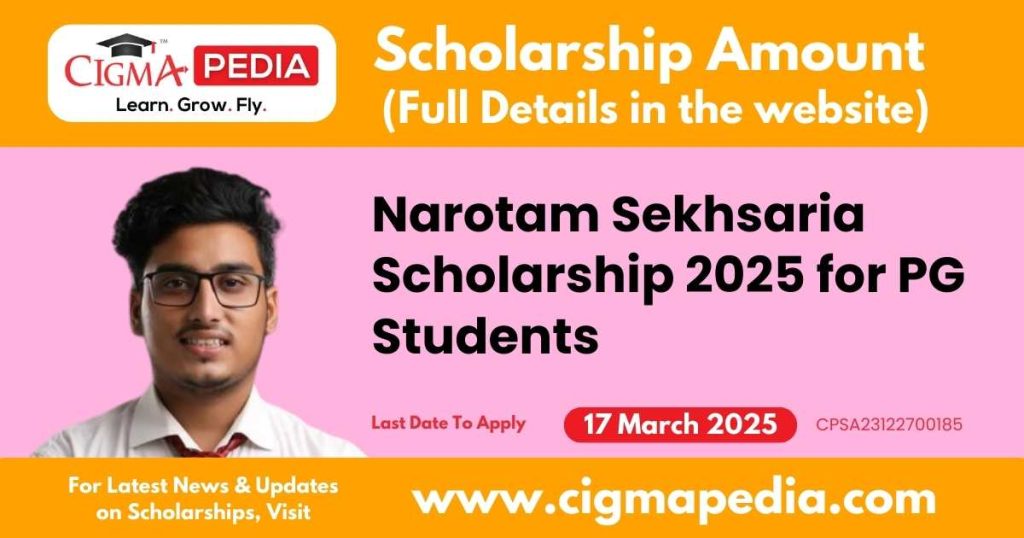 Narotam Sekhsaria Scholarship