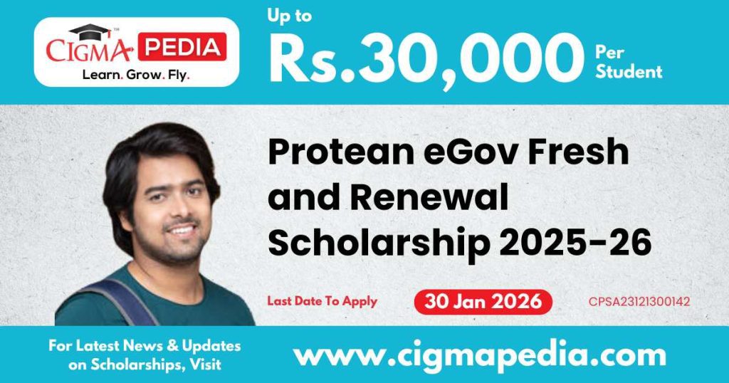 Protean eGov Fresh and Renewal Scholarship