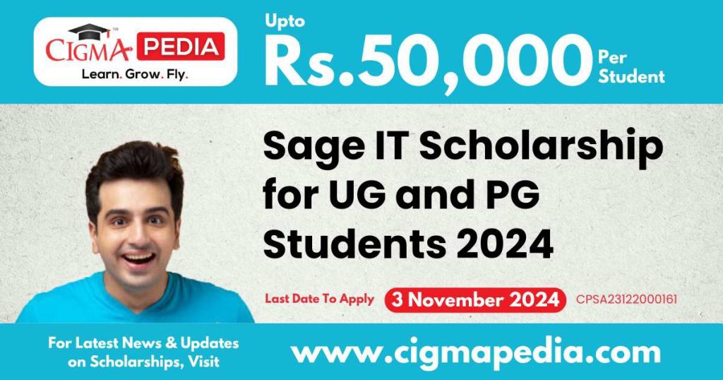 Sage IT Scholarship for UG and PG Students