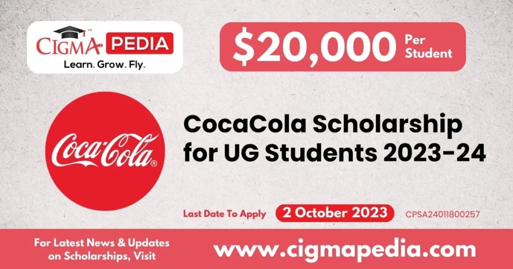 CocaCola Scholarship For UG Students 2023 24 Eligibility Last Date   CocaCola Scholarship For UG Students 2023 24 1024x538.webp