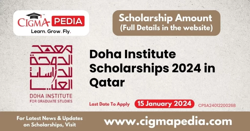 Doha Institute Scholarships 2024 in Qatar