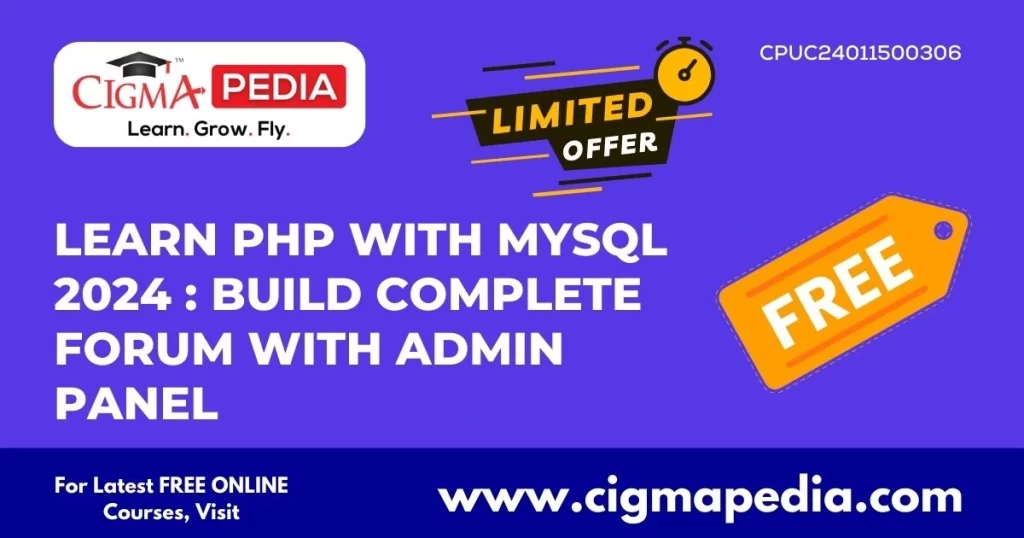 Learn PHP with MySQL 2024 Build Complete Forum with Admin Panel