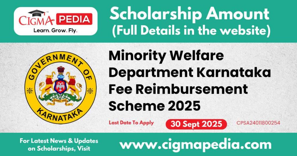 Minority Welfare Department Karnataka Fee Reimbursement Scheme