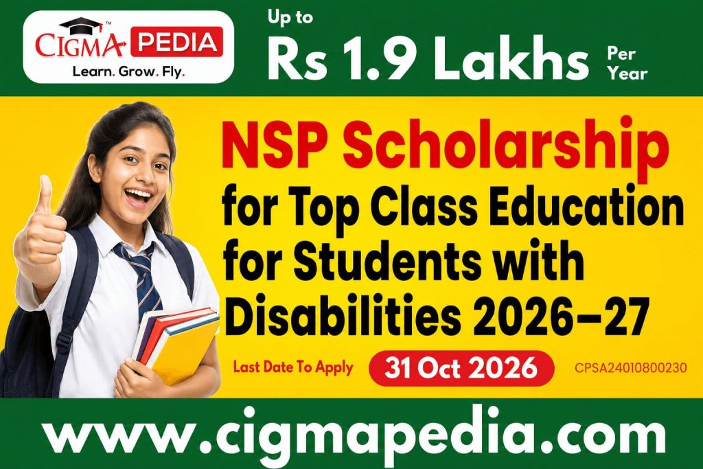 NSP Scholarship for Top Class Education for Students with Disabilities