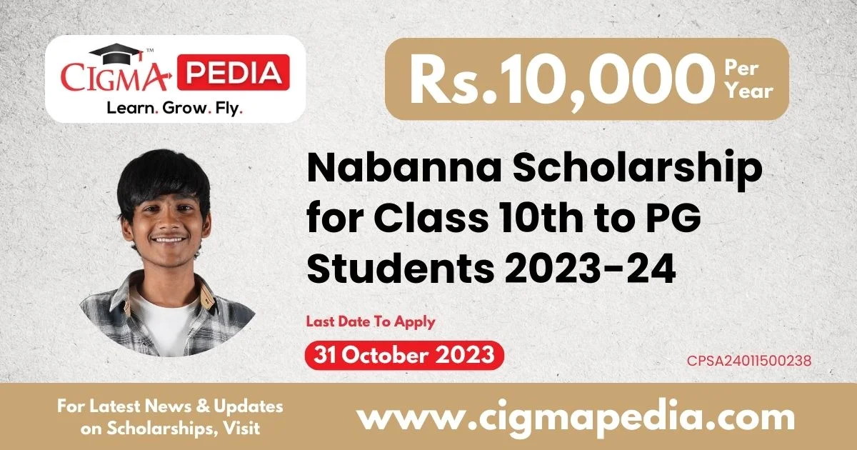 Nabanna Scholarship for Class 10th to PG Students 202324 Last Date