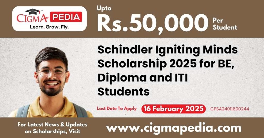 Schindler Igniting Minds Scholarship