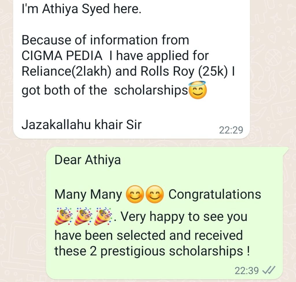 Sucess stories of Athiya Syed