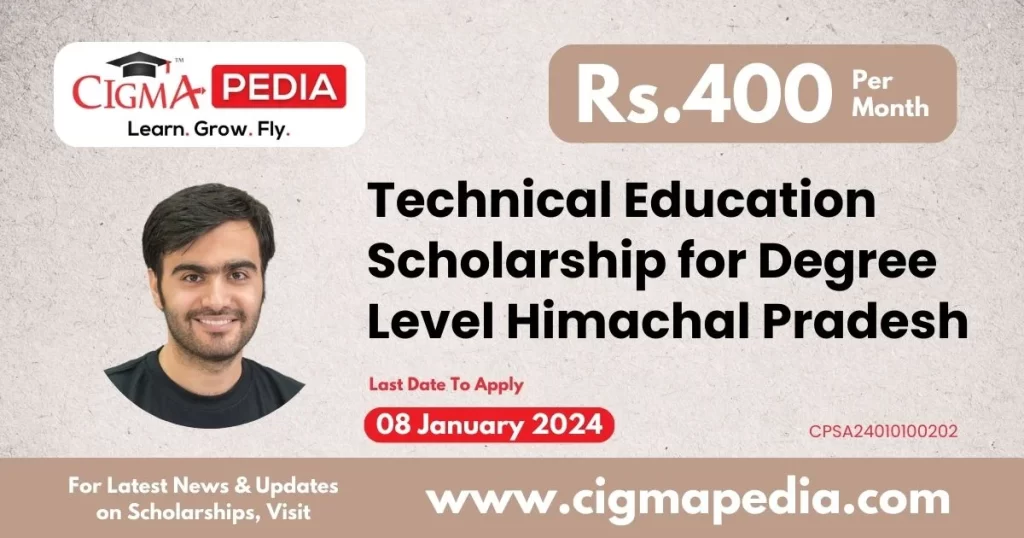 Technical Education Scholarships Scheme for Degree Level Himachal Pradesh 2023-24-min