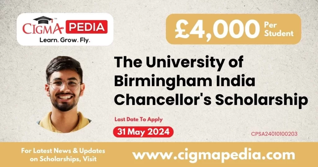 The University of Birmingham India Chancellor's Scholarships