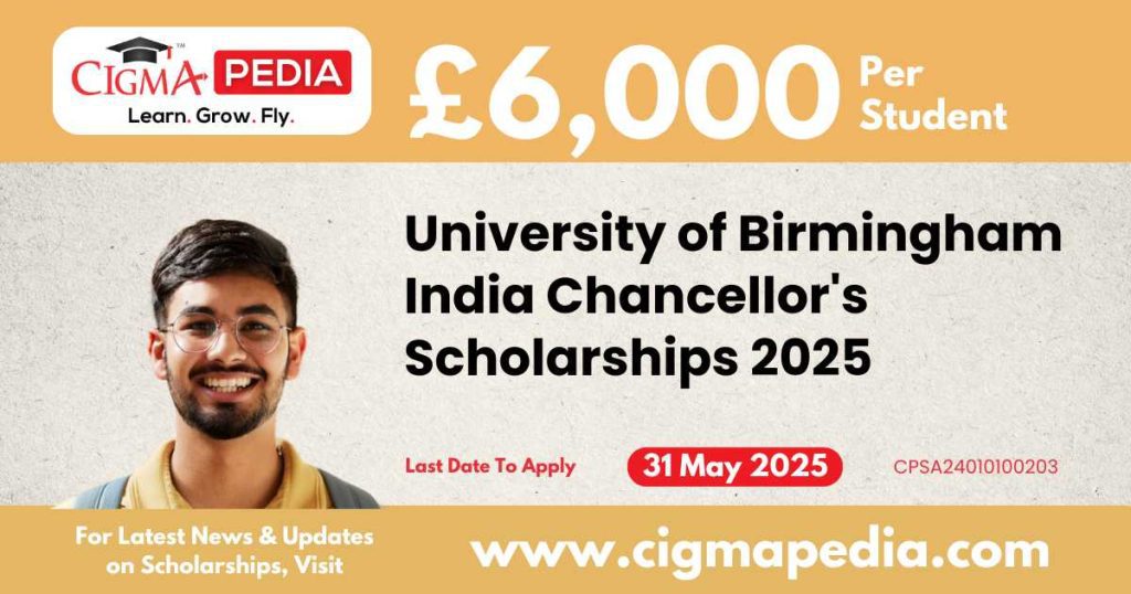 University of Birmingham India Chancellor's Scholarships