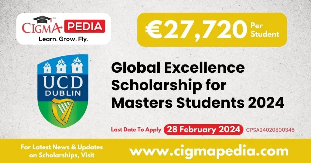 Global Excellence Scholarship for Masters Student 2024