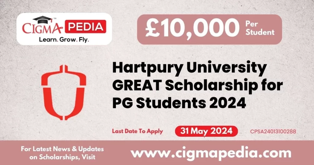 Hartpury University GREAT Scholarship for PG Students 2024
