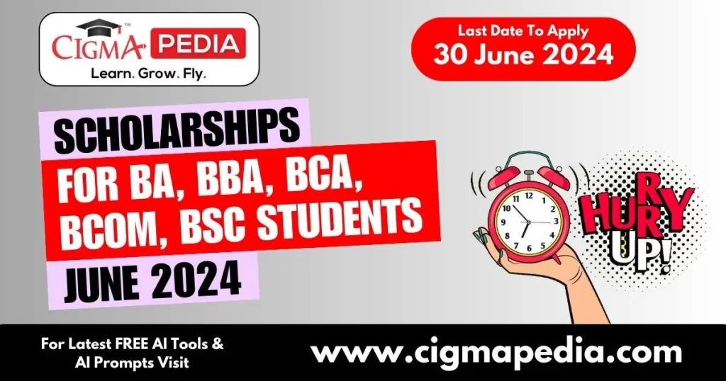 Scholarships for BA BSc BCom Students