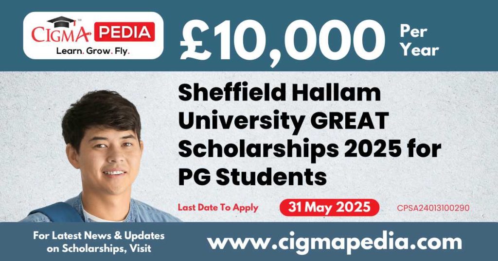 Sheffield Hallam University GREAT Scholarships