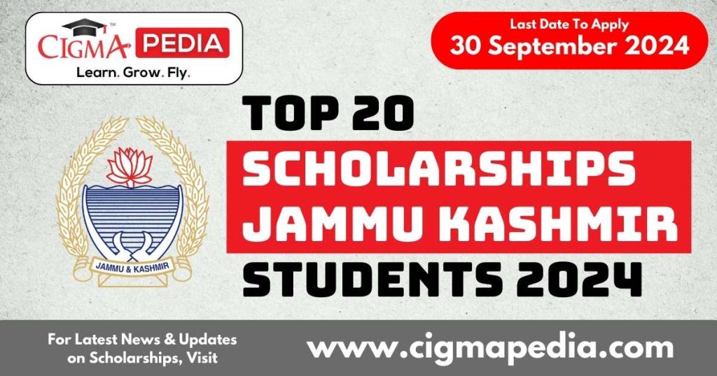 Top 20 Scholarships for Jammu Kashmir Students