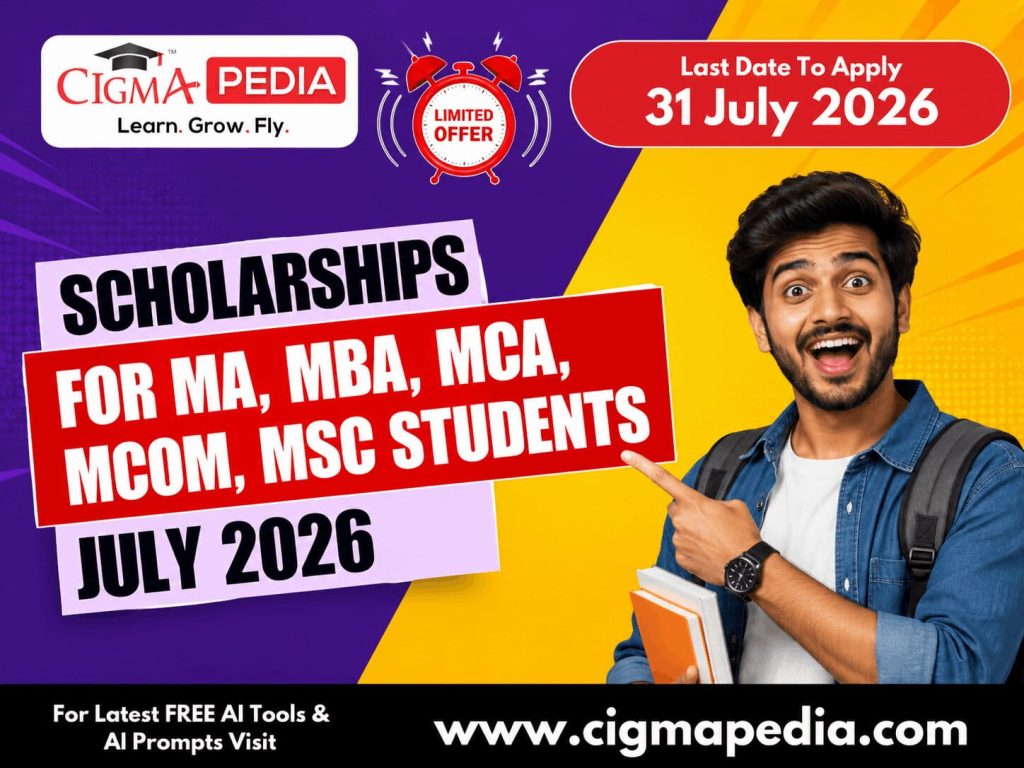 Top Scholarships for PG Students in July 2026
