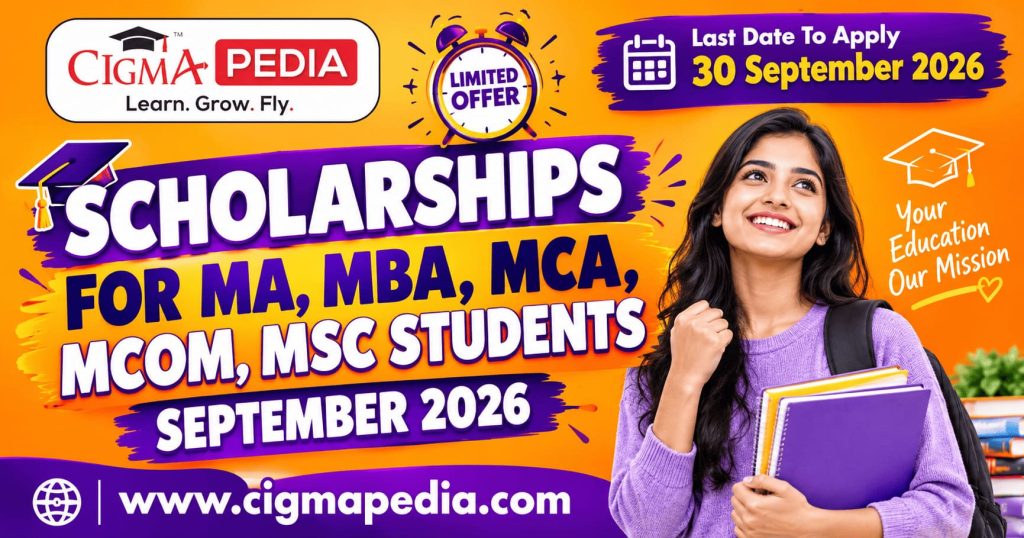 Top Scholarships for PG Students in September 2026