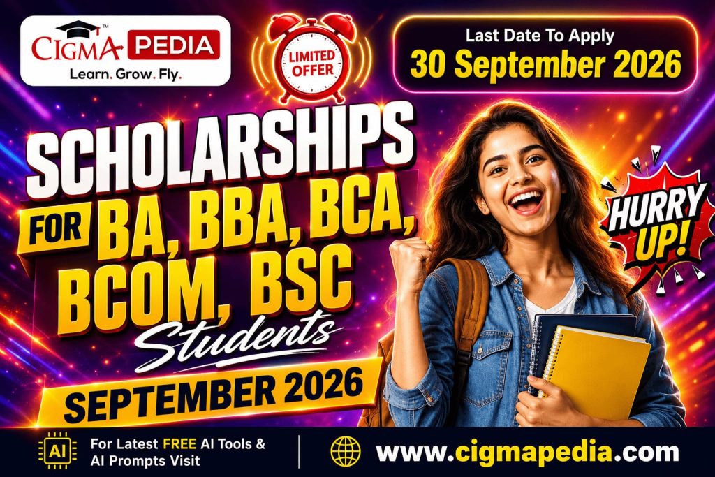 Top Scholarships for UG Students in September 2026