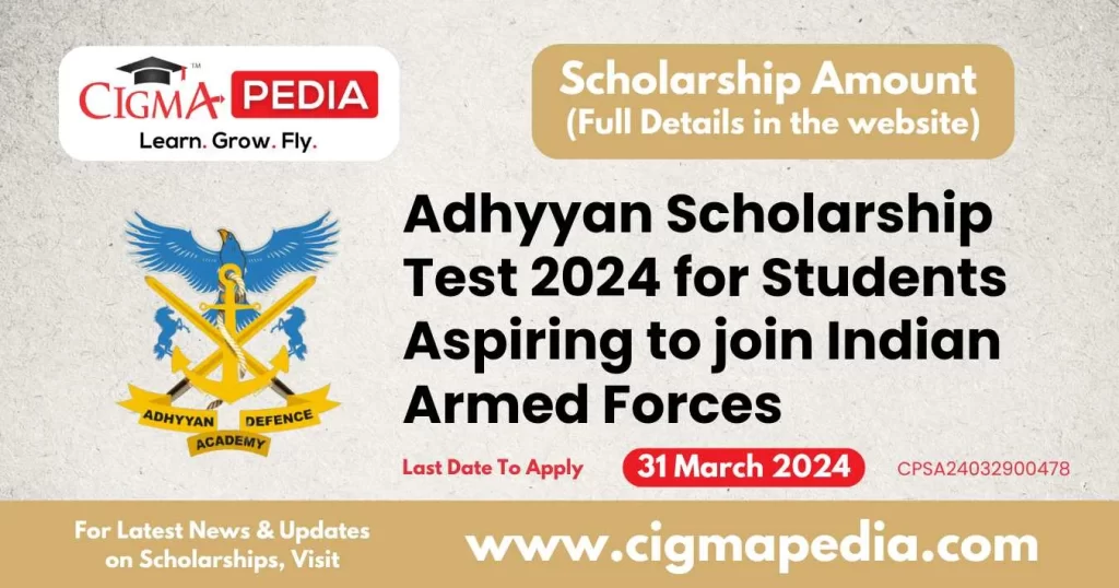 Adhyyan Scholarship Test 2024