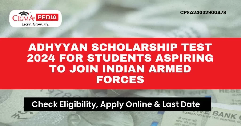Adhyyan Scholarship Test 2024