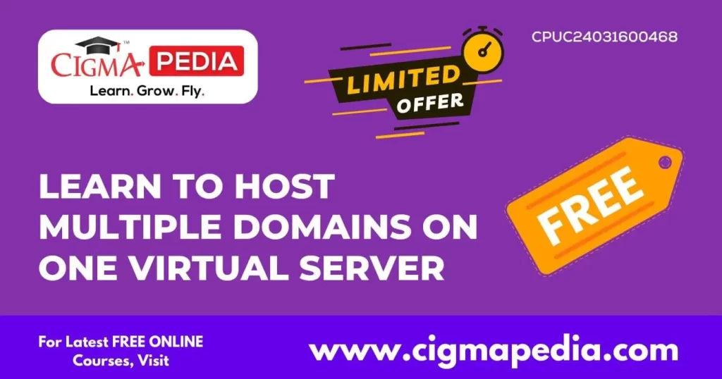 Learn to Host Multiple Domains on one Virtual Server (Free Udemy Course